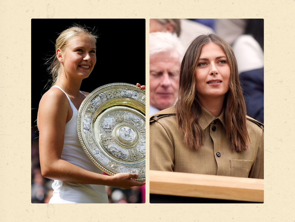 Η Maria Sharapova στο γήπεδο του Wimbledon 20 χρόνια ακριβώς μετά την ιστορική της νίκη 1