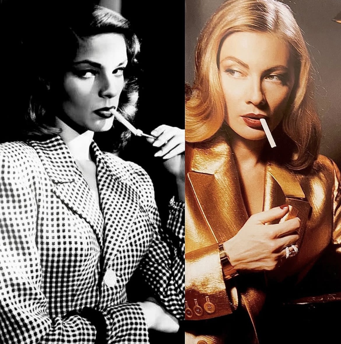 Όταν η Σμαράγδα Καρύδη μεταμορφώθηκε σε Lauren Bacall 2